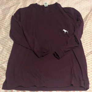 PINK campus long sleeve tee